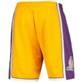 thumbnail image 4 of Men's Mitchell & Ness Gold Los Angeles Lakers 2009 Hardwood Classics 75th Anniversary Swingman Shorts, 4 of 4