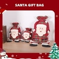 thumbnail image 4 of Toystoory Bolso con cordón de Navidad de Papá Noel, juguetes de caramelo, bolso de mano de tela no tejida de Navidad, bolso de felpa corto, envoltura de Kits de decoración para fiestas S Toystoory HA069983-03B, 4 of 6