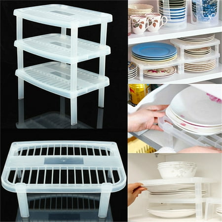 Plate Cabinet Organizer Under Sink Organizer Shelf Sink In Dry Plate Dish Organizer Bowl/Cup Holder Storage Shelf for Kitchen Home, 11