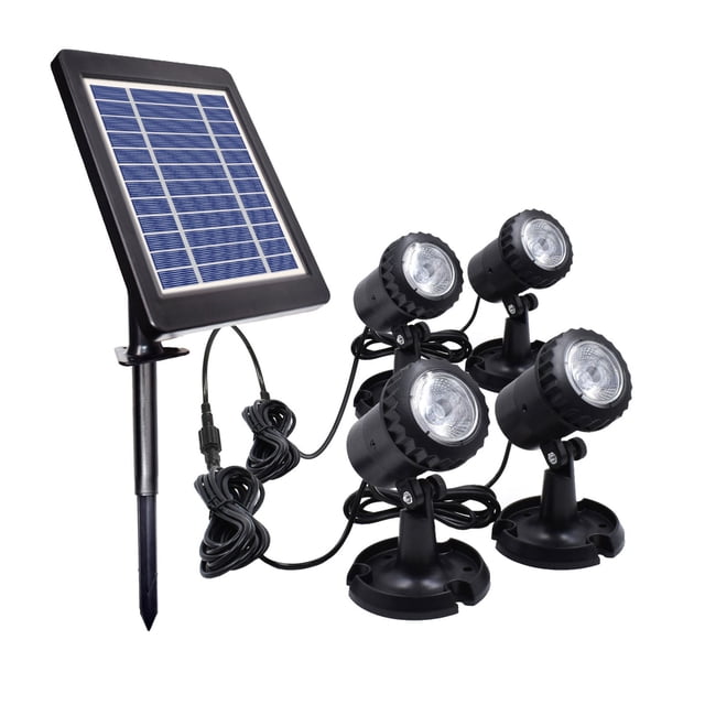 Solar Pool Lights Outdoor Waterproof Garden Lamp With Suction Cup Base 4 LED Colorful Lighting Set DC 3.0 V to 4.25 V