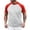 Red, variant on Classics Men Raglan Contrast Tee Shirt Blend Comfort Fit Casual Wear Modern Style