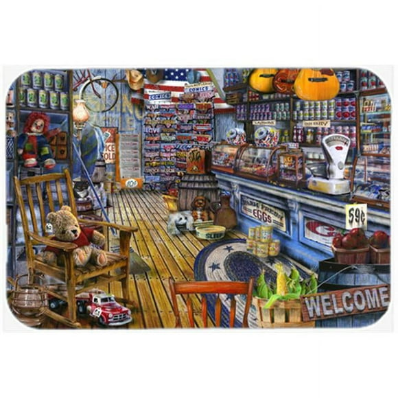 Carolines Treasures PTW2022LCB Jenkinsons General Country Store Glass Cutting Board- Large