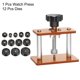 thumbnail image 3 of Juego de prensa de reloj tipo tornillo de tapa trasera con 12 troqueles, kit de reparación de reloj, 2 abridores de caja, herramienta de prensa de reloj, 3 of 7