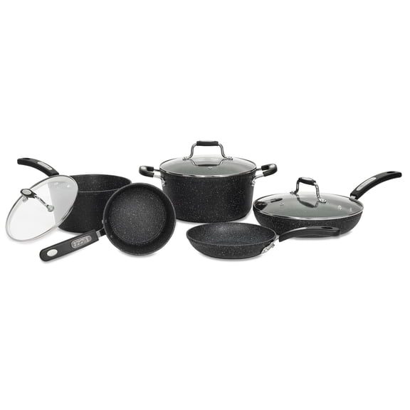 THE ROCK by Starfrit 8-Piece Terra Collection Nonstick Cookware Set with Bakelite Handles