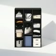 thumbnail image 5 of Furinno Reed 11-Cube Open Shelf Multipurpose Closet & Clothing Storage, Storage Organizer, Blackwood, 5 of 6