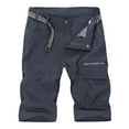 thumbnail image 3 of IROINNID Men's Outdoor Cargo Shorts, Flat-Front Breathable Elastic Bermuda Shorts Active Wear, 3 of 3
