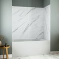 thumbnail image 2 of Streamline DSH-1140-106 32 in. L x 60 in. W x 55 in. H 4-Piece Glue-Up Alcove Bathtub Wall Surround in White Marble Finish, 2 of 11