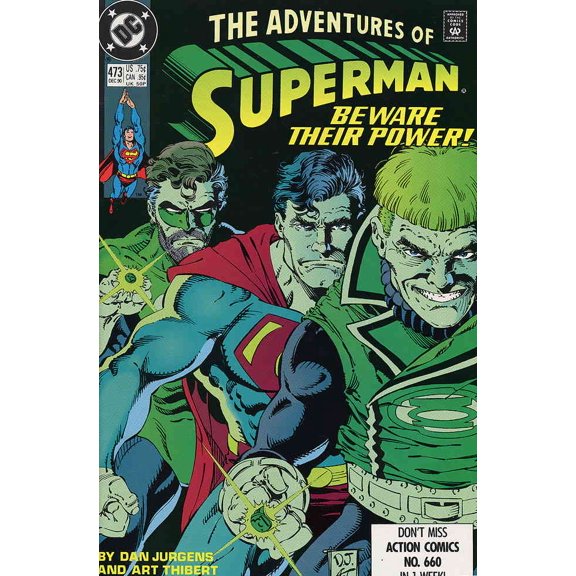 Collectible Adventures of Superman #473 VF ; DC Comic Book
