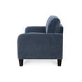 thumbnail image 4 of HFO Everly Glamorous Traditional Faux Velvet Sofa in Deep Blue, 4 of 8