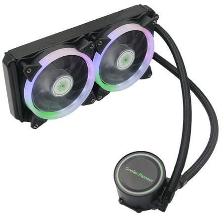 Cooler 240L CPU Cooler 240mm Radiator Dual Dissipation Pump PWM LED Fan Cooling for Computer Proccesor (Best Cpu Heatsink For The Money)