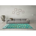 thumbnail image 3 of Ahgly Company Indoor Round Abstract Light Blue Contemporary Area Rugs, 8' Round, 3 of 4