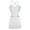 White, variant on Womens Sleeveless Rhinestone Latin Dance Bodysuit Tassel Fringe Leotard Dress for Competition White XXL