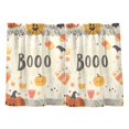 thumbnail image 7 of Yayeee Kitchen Curtains Tier Pair Light Filtering 27"x24" Rod Pocket Short Cafe Window Panel, Halloween Cute Pumpkins, 7 of 7