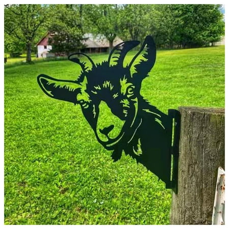 

Metal Animals Ornament Wrought Iron Crafts Outdoor Hanging Pendant Housewarming Gifts Decor for Home Wall Garden Default Sheep
