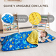 thumbnail image 2 of Primlect Tapete para Siesta, 55" x 22", Saco de Dormir Portátil con Almohada Removible, Fácil de Enrollar y Almacenar, Azul, 2 of 8