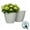 White, variant on Lark & Vine Verona Resin Planter, Durable and Light Weight, 14.4" x 14.4" x 11.6", Grey, Set of 2