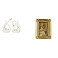 thumbnail image 1 of Elegante Escultura De Cerámica De Cisne Y Soporte De Marco De Fotos De Resina Para Escritorio, Mesa, Estantería, Armario, Dormitorio, Oficina, Decoración De Granja., 1 of 8