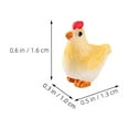 thumbnail image 2 of ULTNICE 20pcs Tiny Figurines Resin Mini Chicken Statue for Interior Decor in Dollhouse, 2 of 8
