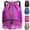 Purple, variant on Waterproof Gym Bags with Drawstring, Large Capacity Sports Bag, with Bottom Compartment and Wide Drawstring, Soccer Backpack for Women Men Junior