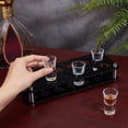 thumbnail image 3 of 12-Hole Acrylic Beer Cup Holder with Iron Fitting Black 110x290mm, 3 of 6