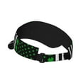 thumbnail image 2 of Ireland America Flag Shamrock Visor Hats Adjustable Beach Sun Visors Sports Outdoor Visor For Women Men, 2 of 7