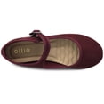 thumbnail image 6 of Ollio Women's Shoes Faux Suede Casual Mary Jane Light Ballet Flats F56SU, 6 of 6