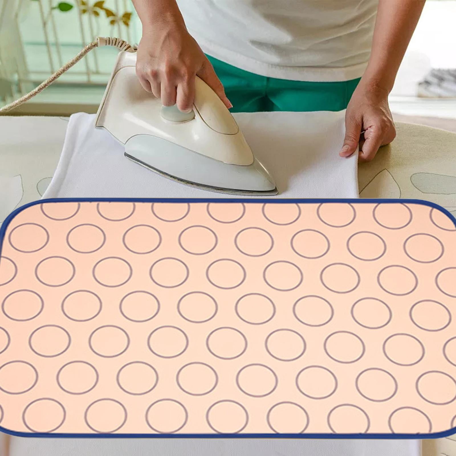 Fiocias Ironing Mat for Table Top Flat Surface Foldable Thickened Heat Protection Travel 62cmx120cm