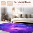 thumbnail image 2 of ODIKA 3'x5' Machine Washable Non-Slip Area Rug, Playful Interstellar Whirl Design High Traffic Rug, Purple, 31906, 2 of 5