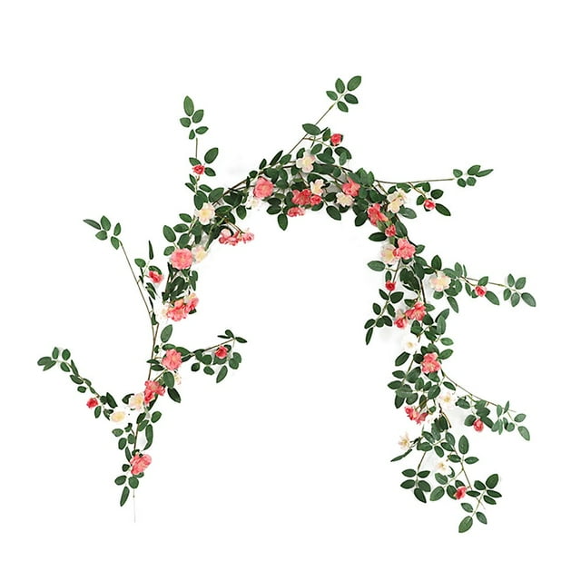 Artifical Flower Wedding Ceiling Decoration Simulation Artificial Flowers Indoor Simulation Plant Wall 1.8 Meters Wild Rose Rattan