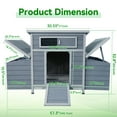 thumbnail image 2 of Large Wooden Chicken Coop Outdoor Hen House Poultry Cage for Outdoor with 2 Sides Nesting Boxes, 2 of 8