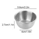 thumbnail image 3 of Matsuzay Cuenco de inmersión multifuncional de acero inoxidable, solución ligera y portátil, tazas de salsa duraderas Cocina y Comedor 5 cm (lijado), 3 of 6