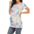 thumbnail image 2 of Gvmfive Women Short Sleeve Maternity T Shirt Tie Dye Printed Pregnancy Tops, 2 of 4