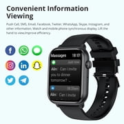 COLMI C80 Smart Watch Men Bluetooth Calling 1.78 inch Amoled Full Touch Fitness Tracker IP68 Waterproof Smartwatch Black