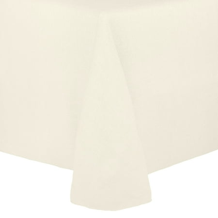 

Ultimate Textile Faux Burlap - Havana 58 x 144-Inch Oval Tablecloth - Basket Weave Ivory Cream