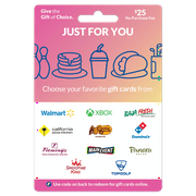 $25 Just For You – ChooseYourCard Gift Card