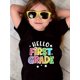 thumbnail image 1 of Girls' "Hello First Grade" Graphic T-Shirt - Casual Crew Neck, Short Sleeve, Comfortable Cotton Knit Top for Youngsters - Ideal Summer Gift, Youngsters Clothing | Playful Design | Lightweig, 1 of 3