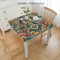 thumbnail image 2 of Tablecloth Original Design Strawberry Thief Tablecloth for Rectangular Table Wipeable Polyester Kitchen Dining Decor Washable, 2 of 7