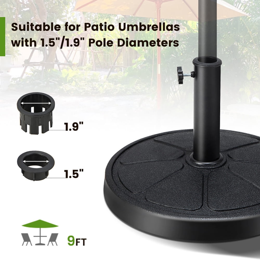 Aimee Lii 31lbs 18" Round Outdoor Umbrella Base, Patio Umbrella Stand Aimee Lii 31lbs 18" Round Outdoor Umbrella Base, Patio Umbrella Stand