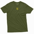 thumbnail image 6 of Men's Trident Ukraine shirt Ukraine flag national symbolics Trident military army green black shirt (Small Grey), 6 of 7