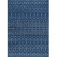 thumbnail image 3 of Madison Transitional 5' x 7' Navy and Cream Polypropylene Indoor Area Rug, 3 of 9