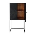 thumbnail image 3 of Scranton & Co 59 Inch Accent Cabinet in Black with Acacia Wood and Iron, 3 of 7