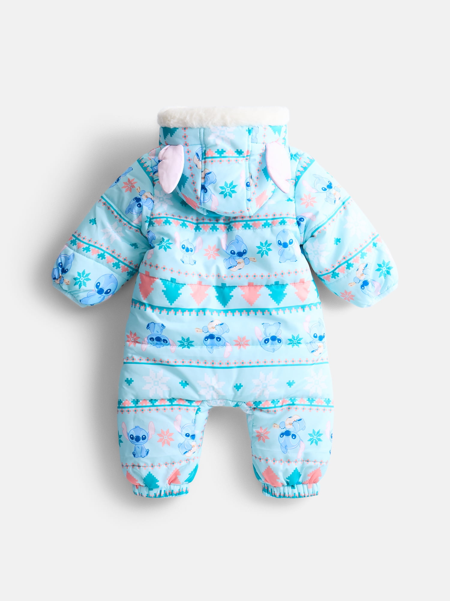 Disney Stitch Baby Boys Printed Pram with Hood, Size 0/3M-6/9M