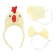thumbnail image 1 of KAKOWELY juego de disfraz de gallo, diadema de pollo 3D, pajarita y cola para niños, accesorios de disfraz de animal para fiesta de Pascua, 1 of 5