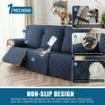 thumbnail image 7 of 100% waterproof three seater recliner cover, non slip recliner cover with pockets, washable recliner/furniture protection cover for children and pets, 7 of 7