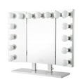 thumbnail image 5 of Impressions Vanity Trifecta Plus Vanity Mirror with 15 LED Globe Bulbs for Makeup Room (White), 5 of 9