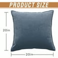thumbnail image 6 of AUQ 2Pcs Decorative Pillow Covers Removable Cover 20X20 Pillow Cover Effortless Unzip Pillow Covers Style5, 6 of 7