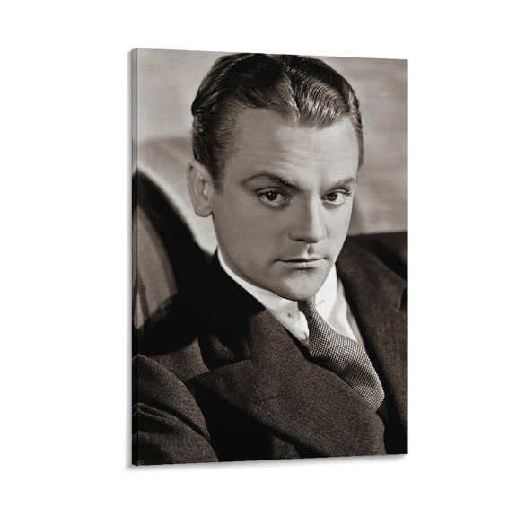 American Actor And Dancer James Cagney Black And White Poster Poster Decorative Painting Canvas Wall Art Living Room Posters Bedroom Painting 20x30inch(50x75cm)