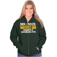 thumbnail image 4 of Minnesota Nice Funny State Slogan MN Zip Up Hoodie Men's Women's Brisco Brands X, 4 of 6
