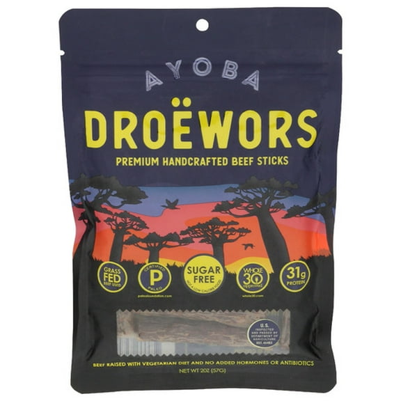 Ayoba-Yo Droewors Beef Stick 2 oz (Pack of 8)