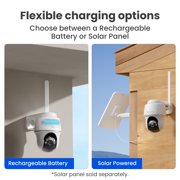 Reolink Go PT Plus 2K+ 4G LTE Battery Security Camera, Smart Detection, Color Night Vision, Pan Tilt & Auto Tracking